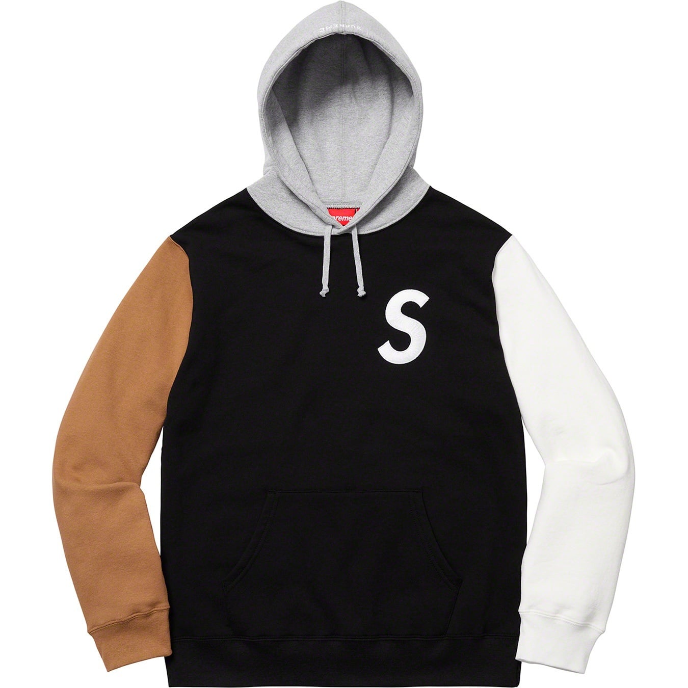 S Logo Colorblocked Hooded Sweatshirt view 6